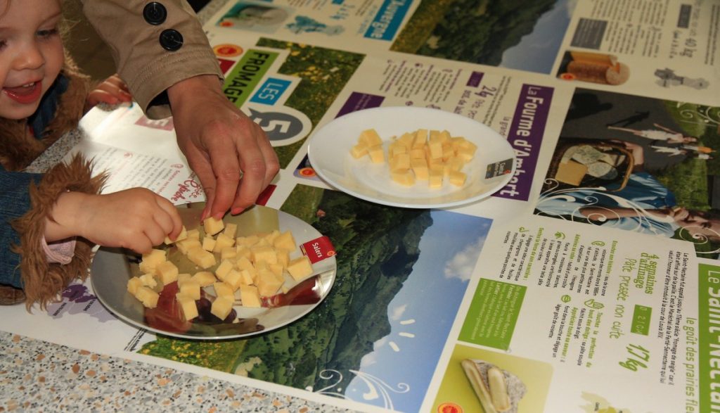 Visite de ferme enfants cantal auvergne fromage